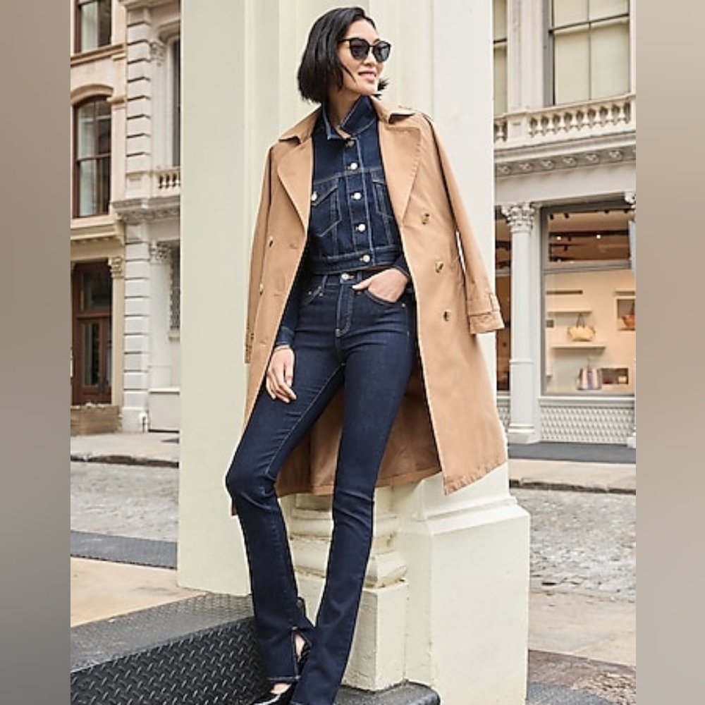 Express Brand Quality Wool Blend Trenchcoat